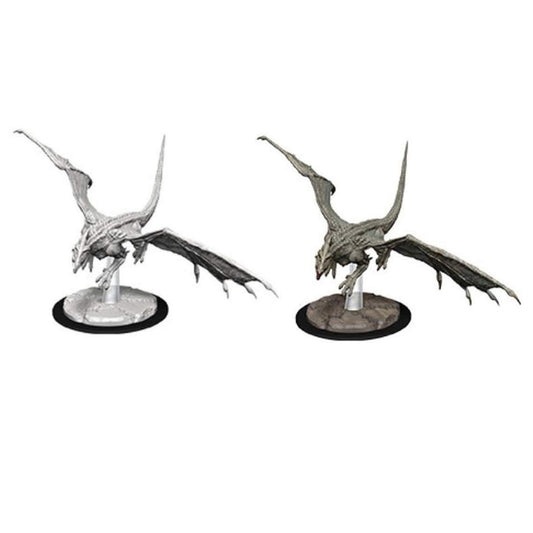 D&D Nolzurs Marvelous Unpainted Miniatures Young White Dragon