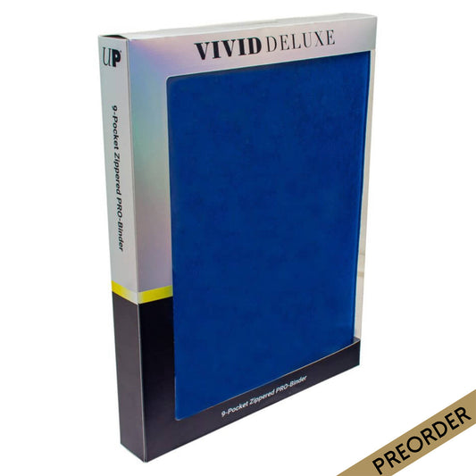ULTRA PRO BINDER - Vivid Deluxe 9-Pocket Zippered PRO-Binder DELUXE Blue
