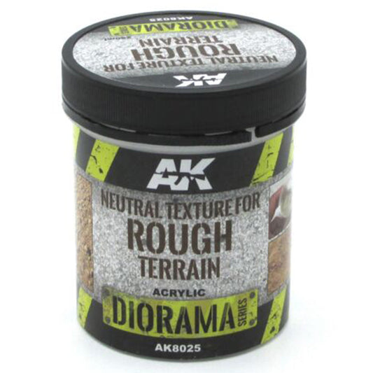 AK Interactive Dioramas - Terrains Neutral Texture for Rough Terrains 250ml