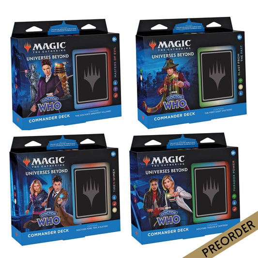 Magic Doctor Who Commander Decks (Set of 4)