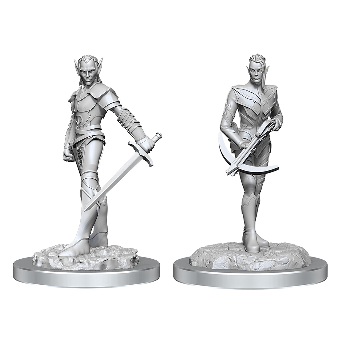 D&D Nolzurs Marvelous Miniatures Drow Fighters