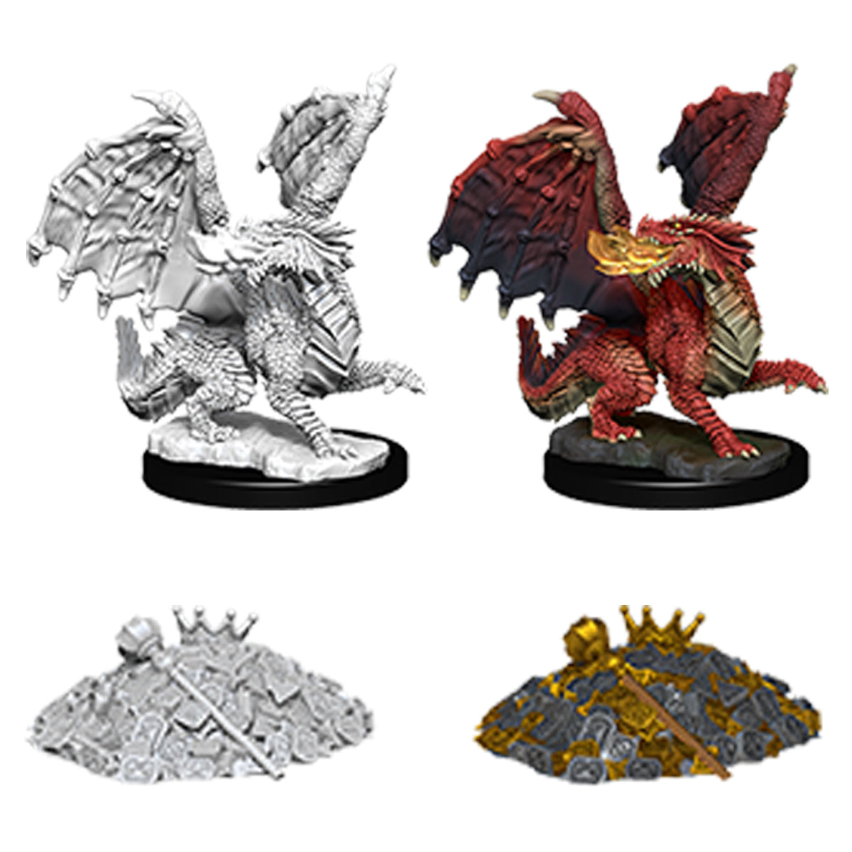 D&D Nolzurs Marvelous Unpainted Miniatures Red Dragon Wyrmling