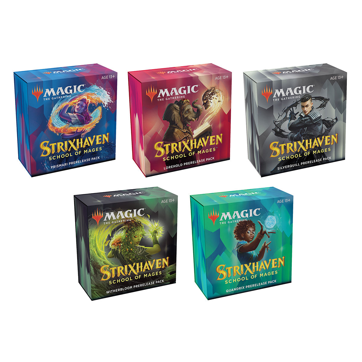 Magic Strixhaven School of Mages Prerelease Packs (Set of 5) MTG