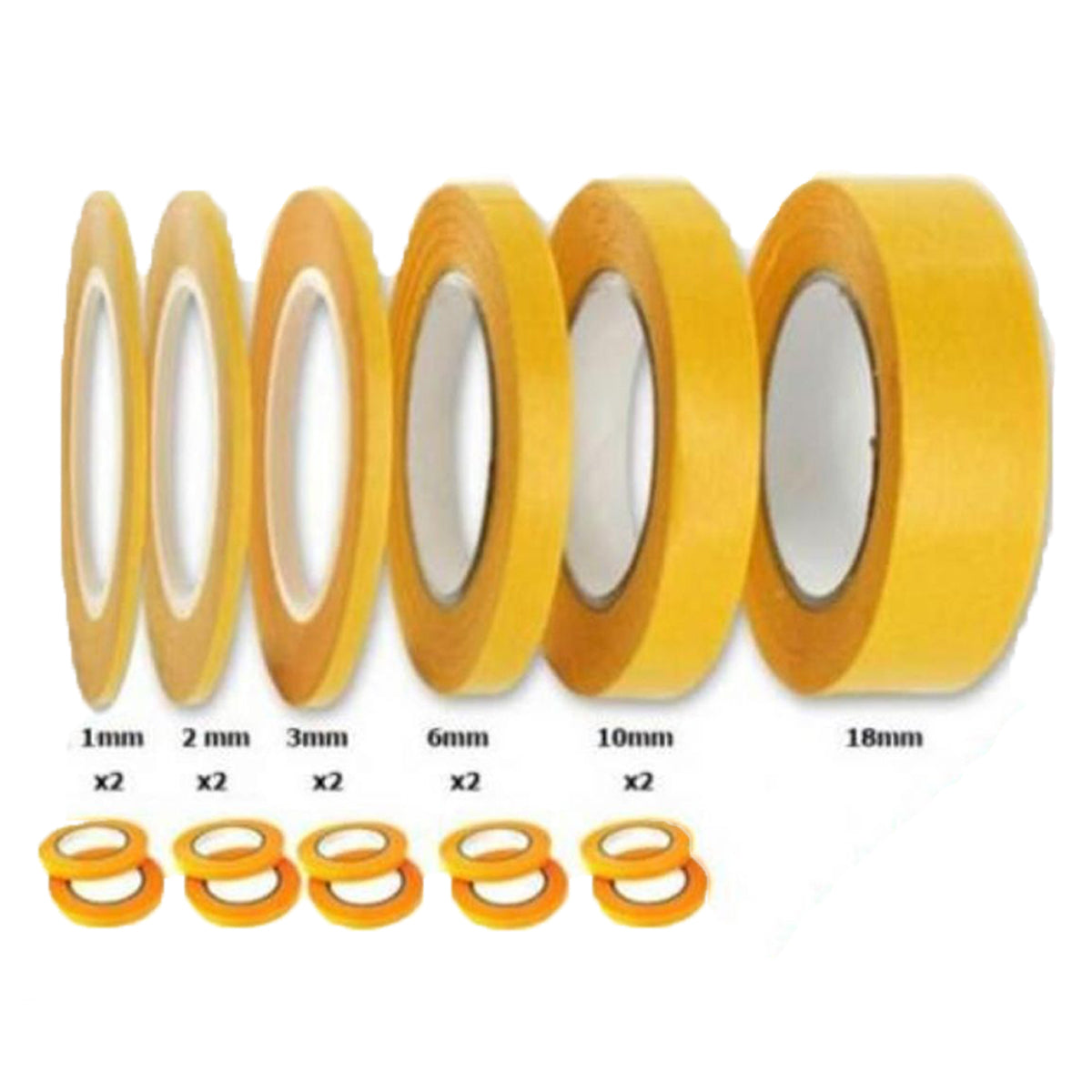 Vallejo Hobby Tools Precision Masking Tape 3mmx18m Twin Pack