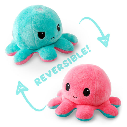 Reversible Plushie Octopus Light Pink/Light Blue