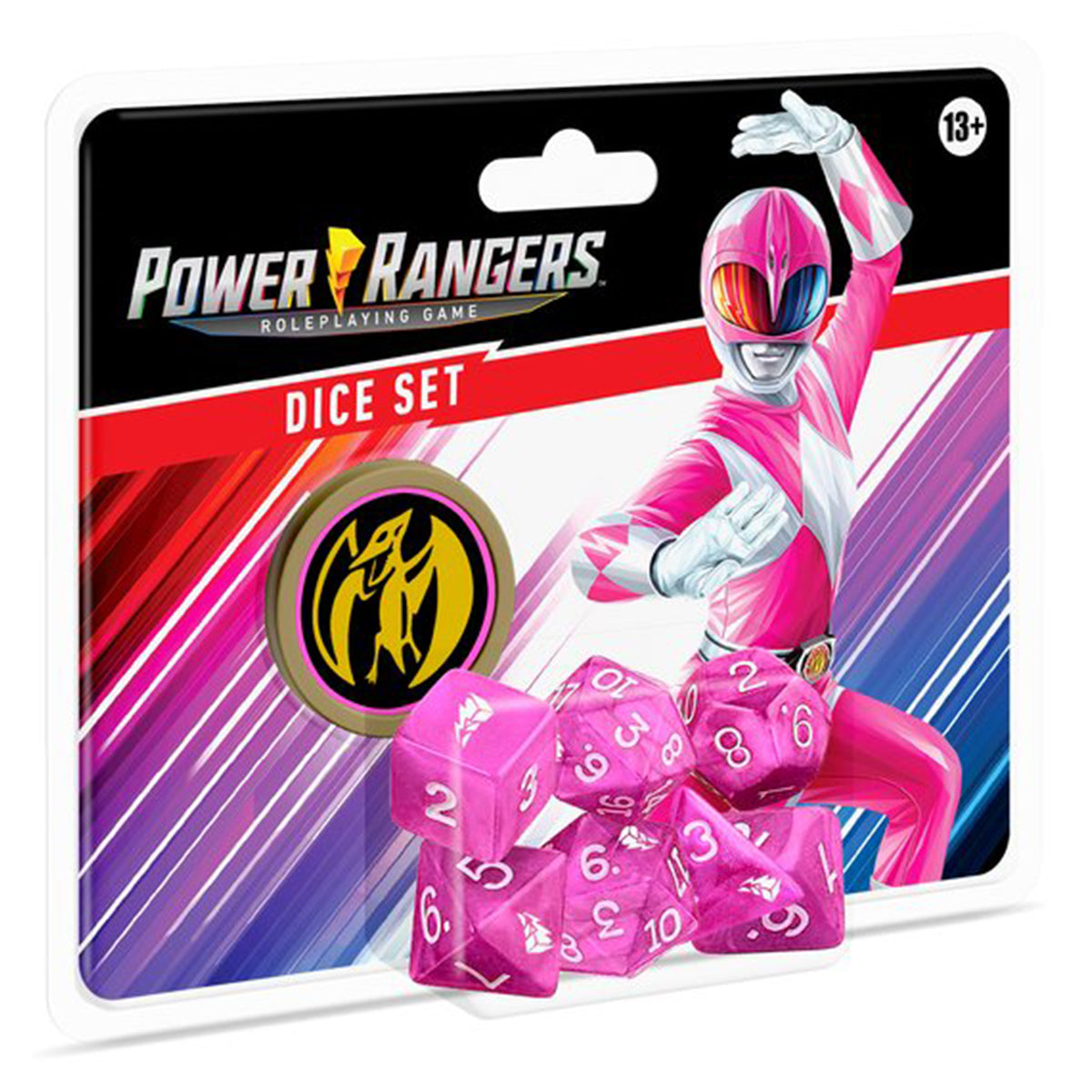 Power Rangers RPG Pink Dice Set