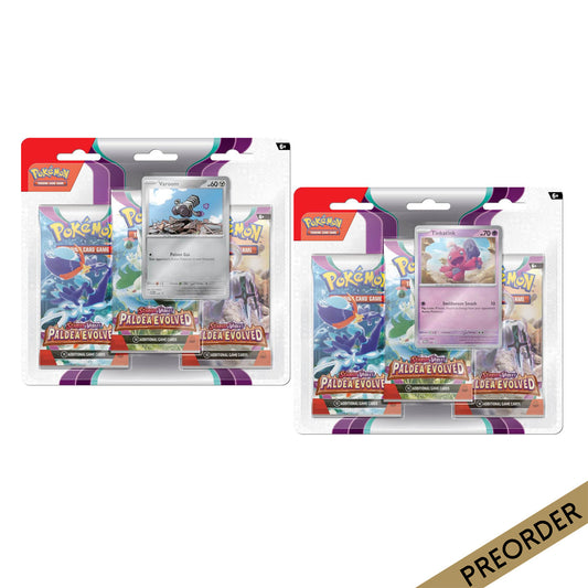 Scarlet & Violet 2 Paldea Evolved Three Booster Blister (Pair) POKEMON TCG