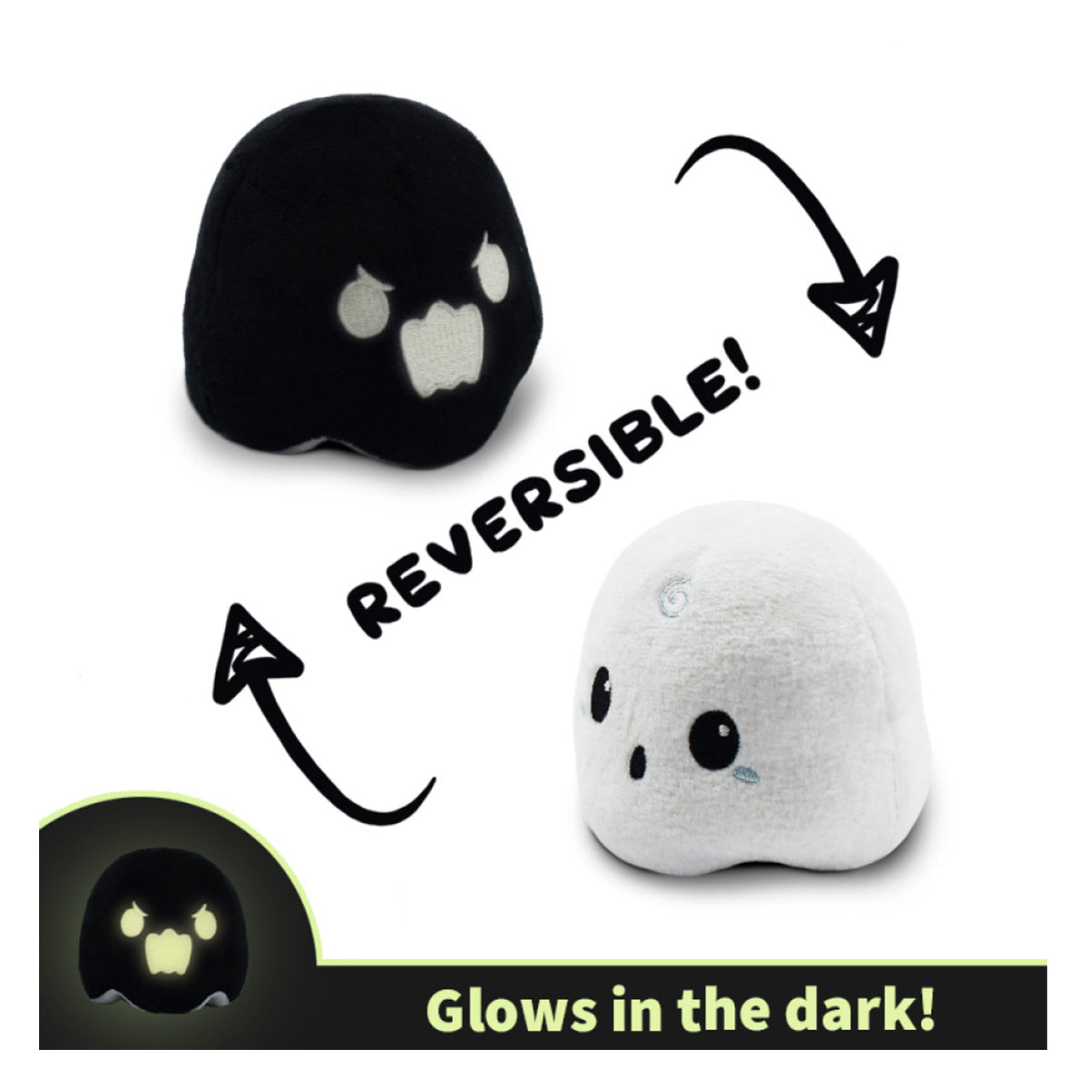 Reversible Plushie Ghost Black/White