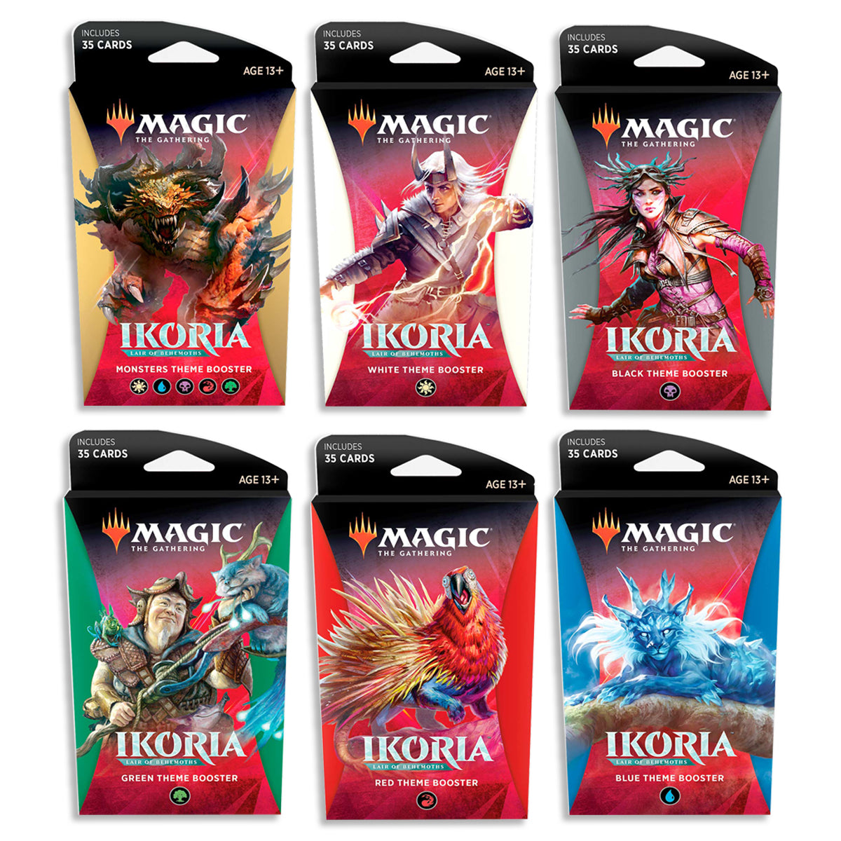 Magic Ikoria Lair of Behemoths Theme Boosters (Set of 6) MTG
