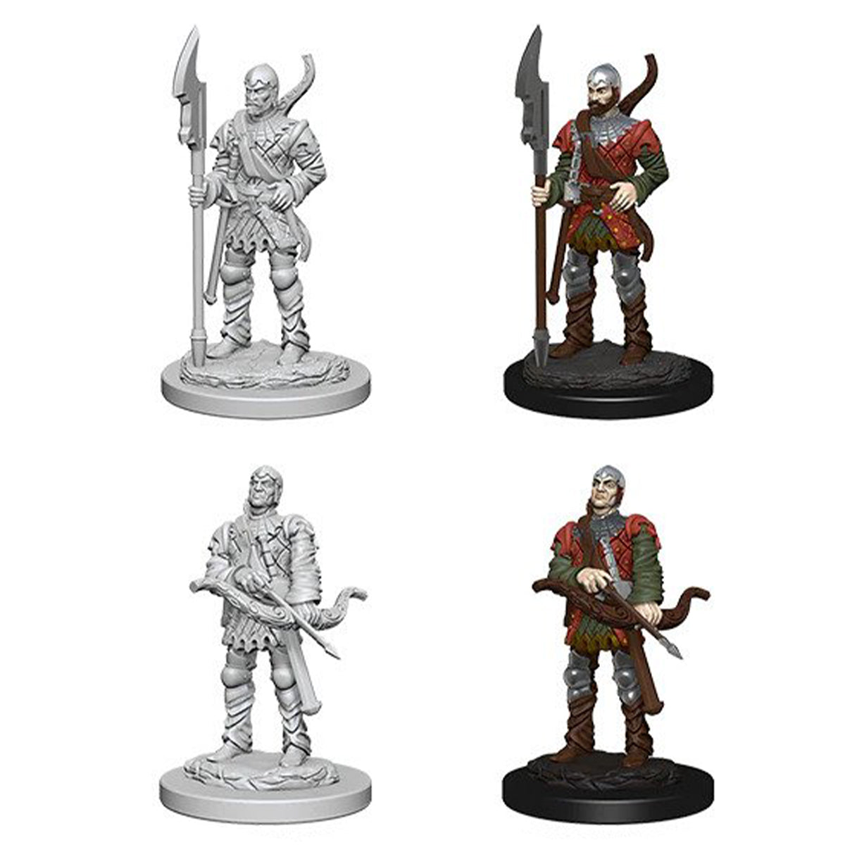 Pathfinder Deep Cuts Unpainted Miniatures Town Guards