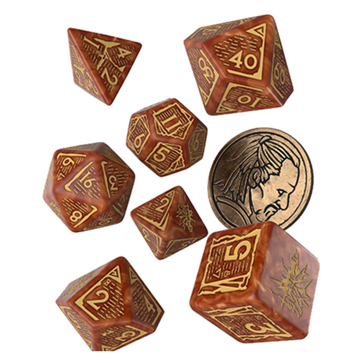 Witcher Dice Set Vesemir Wise Witcher