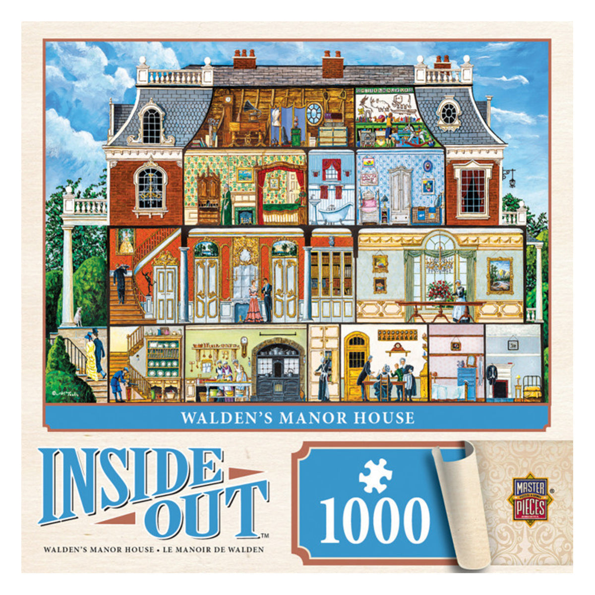 Masterpieces Puzzle Inside Out Walden Manor House Puzzle 1000 pieces
