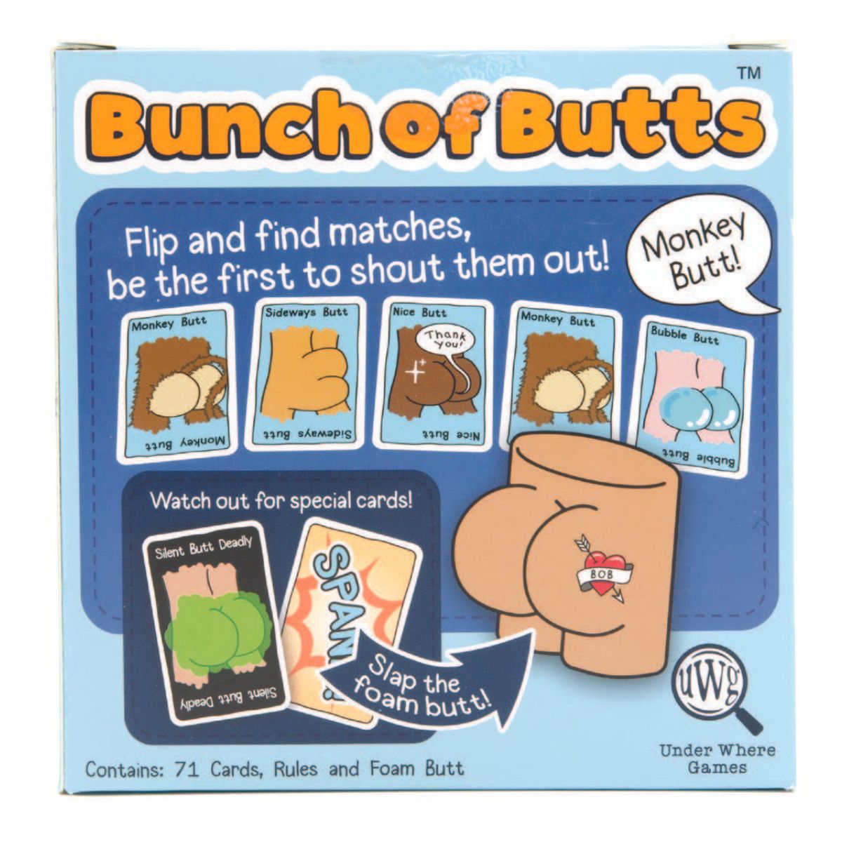 Bunch of Butts Card Game