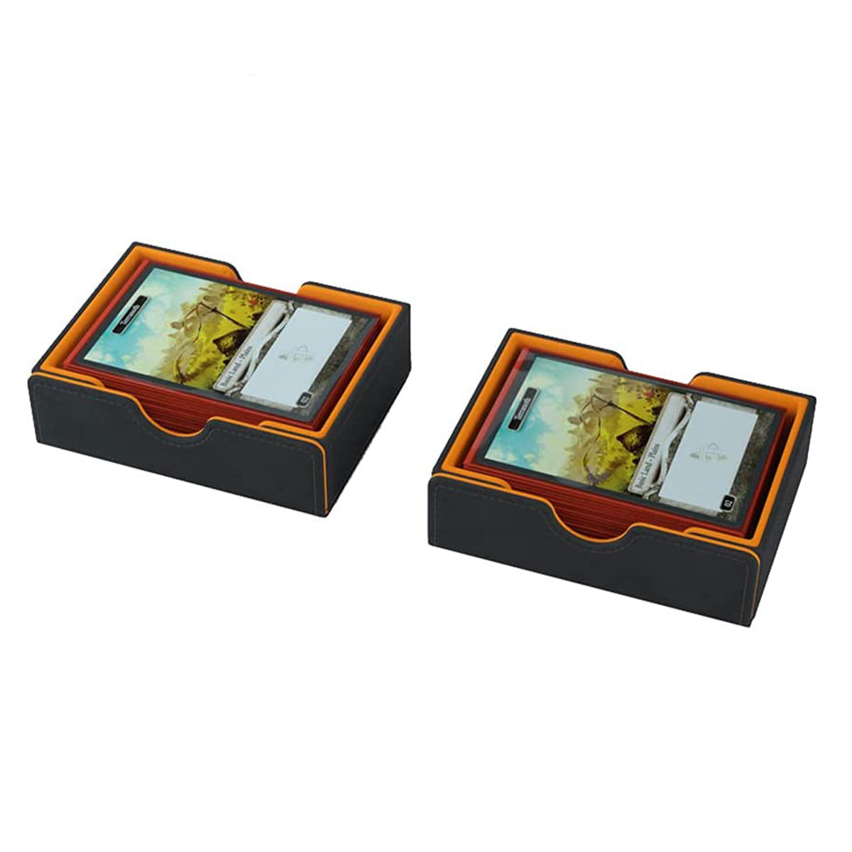 Gamegenic Cards Lair 400+ Convertible Black/Orange Deck Box