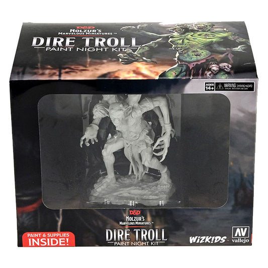 D&D Nolzurs Marvelous Unpainted Miniatures Dire Troll Paint Night Kit
