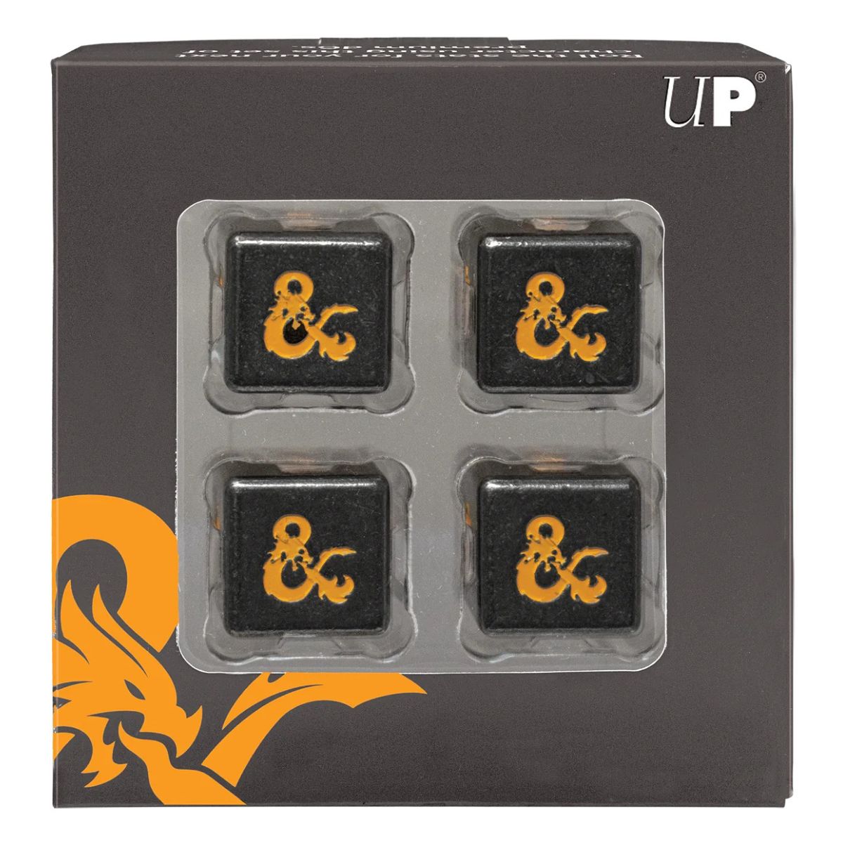 D&D Heavy Metal D6 Realmspace Deluxe Dice Set 4ct