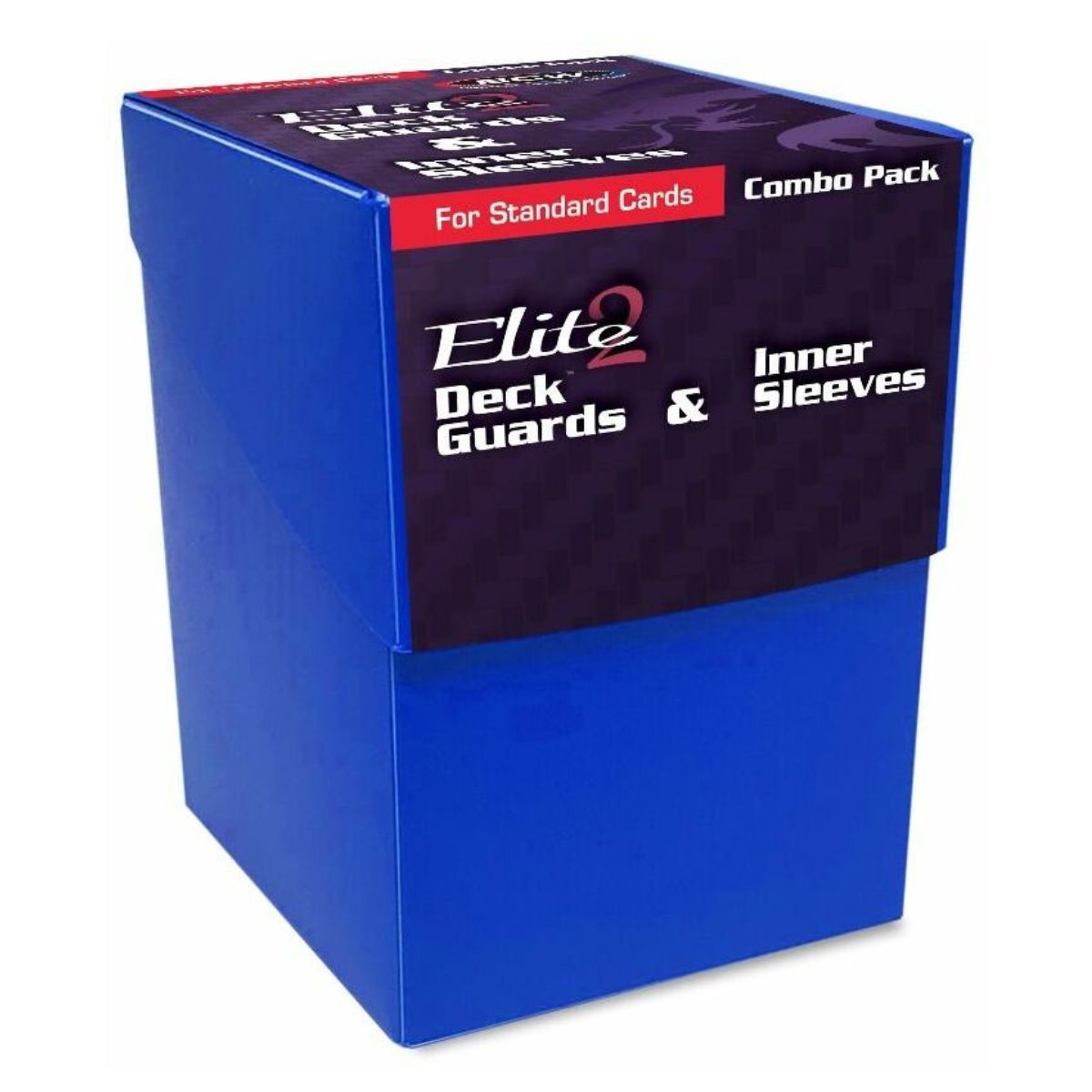 BCW Deck Case Box, Deck Protectors and Inner Sleeves Standard Elite2 Combo Pack Glossy Blue