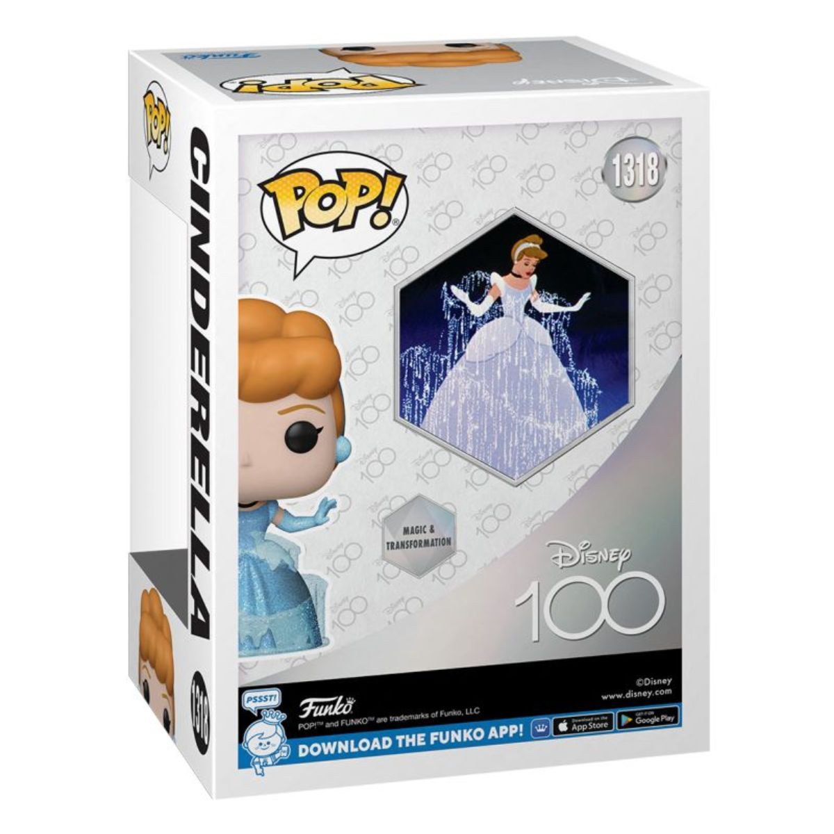 Disney 100th - Cinderella Diamond Glitter Pop! Vinyl