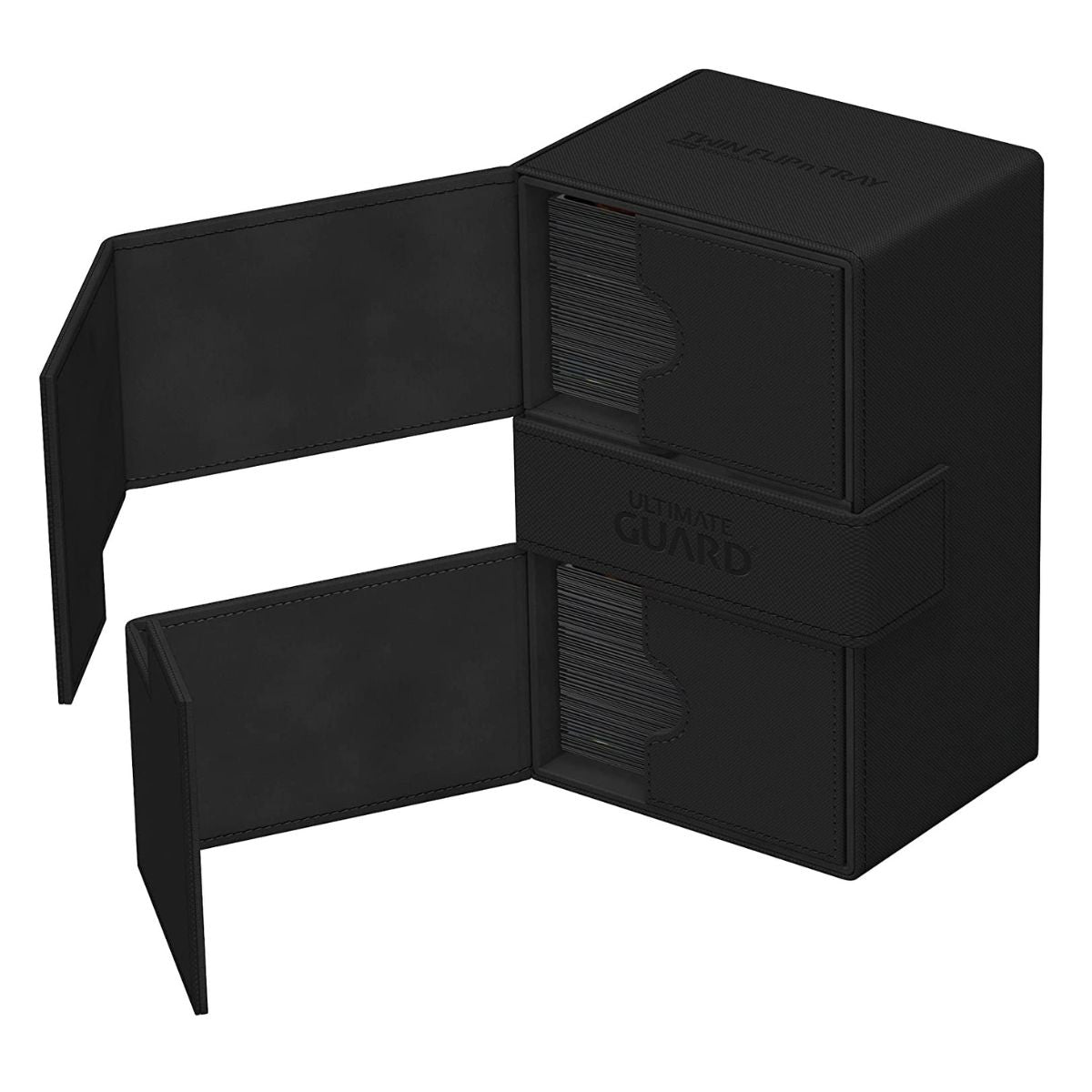 Ultimate Guard Flip n Tray 160+ XenoSkin Monocolor Black Deck Box
