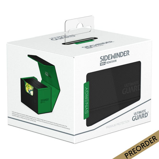 Ultimate Guard Synergy Sidewinder 100+ Black/Green Deck Box