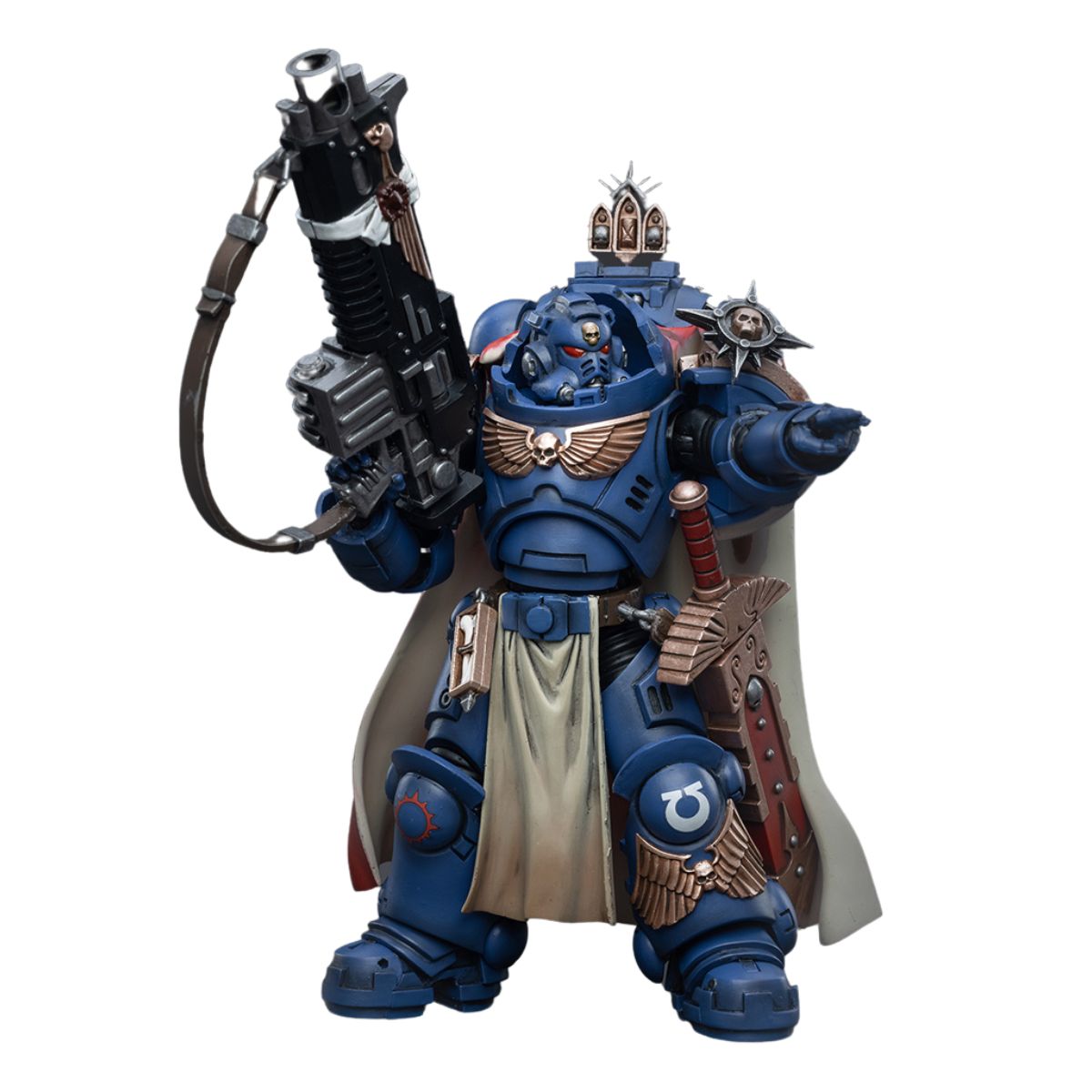 Warhammer Collectibles: 1/18 Scale Ultramarines Captain With Master-crafted Heavy Bolt Rifle