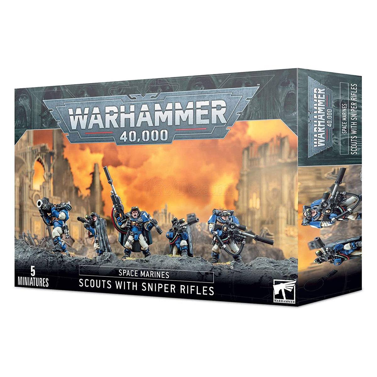 Warhammer 40K Space Marines Scouts with Sniper Rifles