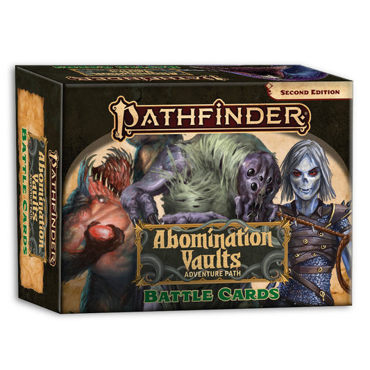 Pathfinder Second Edition Abomination Vaults Battle Cards