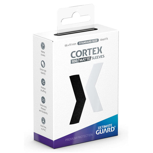 Ultimate Guard Cortex Sleeves Standard Size Matte Black 100ct