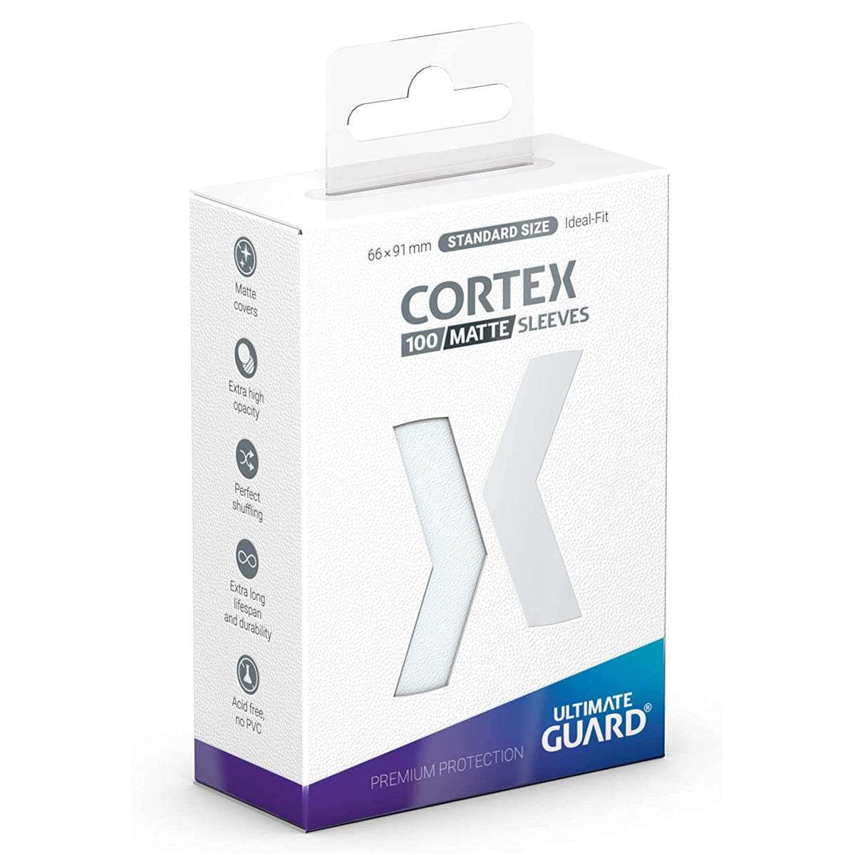 Ultimate Guard Cortex Sleeves Standard Size Matte Transparent 100ct