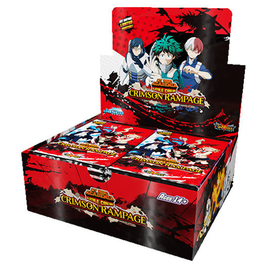 Crimson Rampage Booster Box 1st Edition My Hero Academia CCG