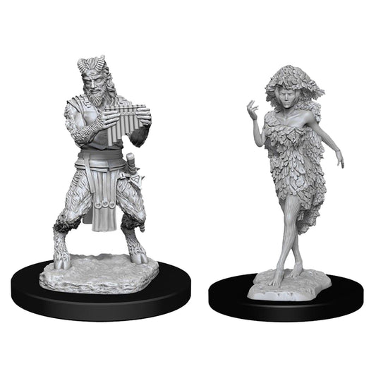 D&D Nolzurs Marvelous Unpainted Miniatures Satyr and Dryad