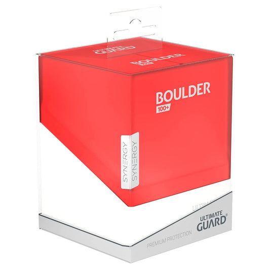 Ultimate Guard Synergy Boulder 100+ Red/White Deck Box