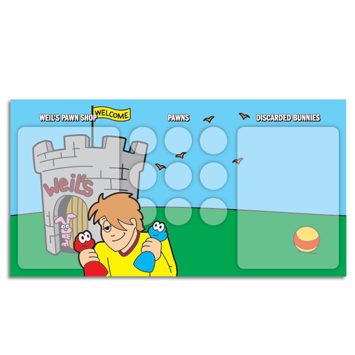 Killer Bunnies Quest Play Mats Card Game