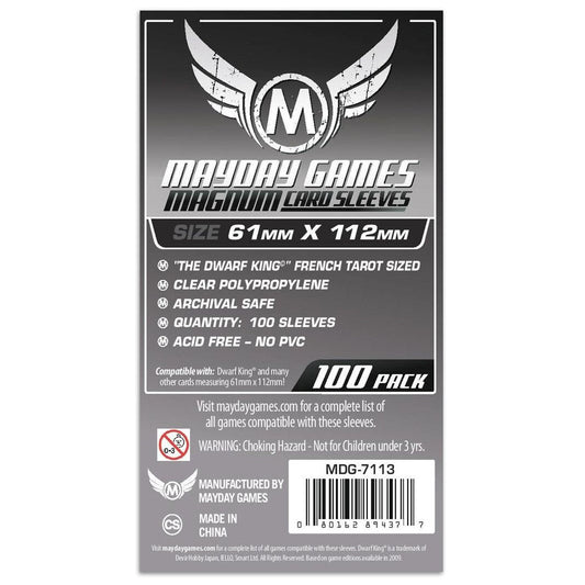Mayday Standard Magnum Platinum Card Sleeve Pack of 100 61 X 112 MM