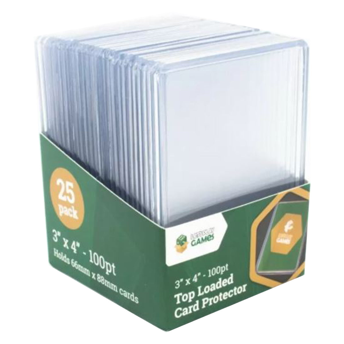 LPG Top Loaded Card Protector 3"x4" 100pt (25ct)