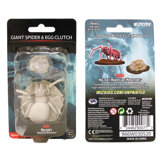 D&D Nolzurs Marvelous Unpainted Miniatures Giant Spider & Egg Clutch