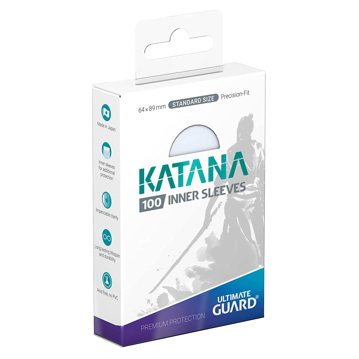 Ultimate Guard Katana Standard Size Inner Sleeves Transparent 100ct