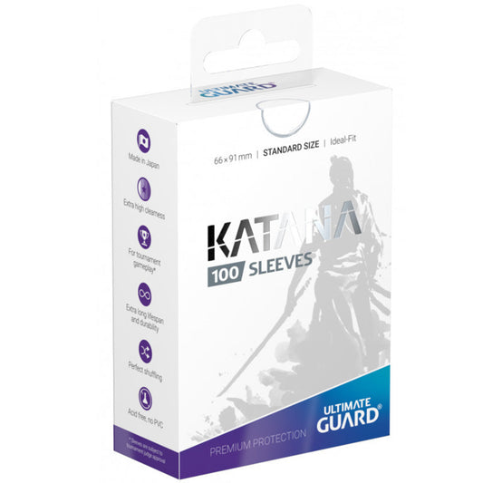 Ultimate Guard Katana Standard Size Sleeves 66 x 91mm White 100ct
