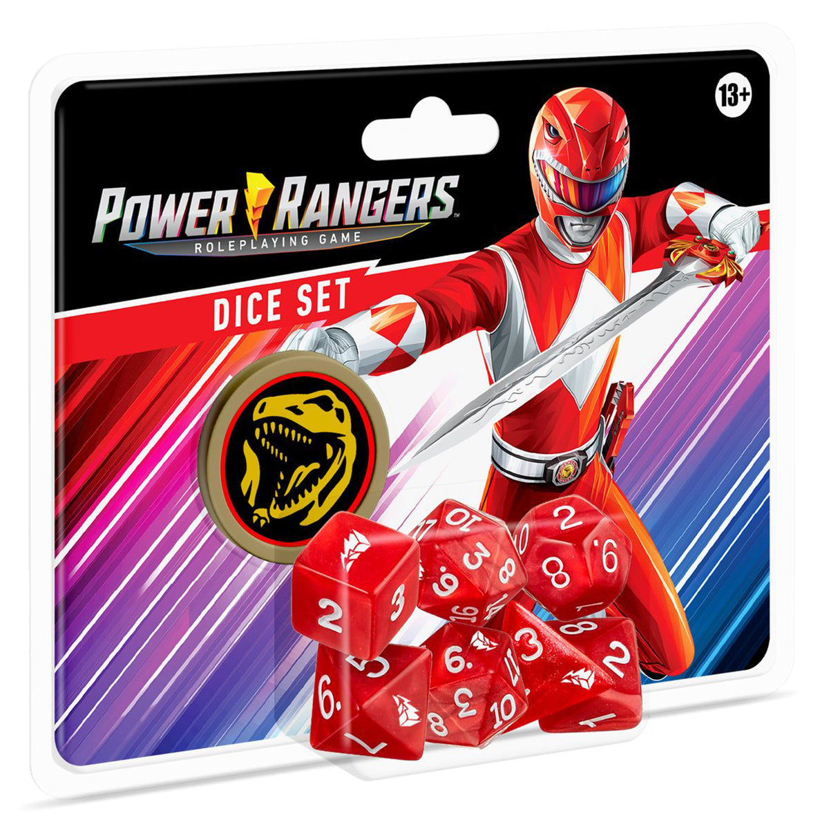 Power Rangers RPG Red Dice Set