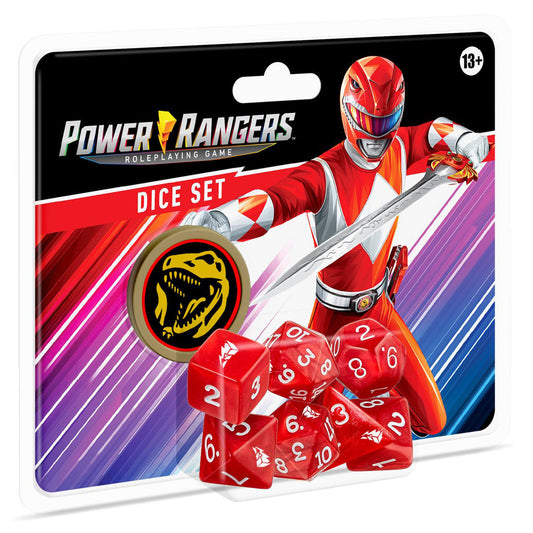 Power Rangers RPG Red Dice Set
