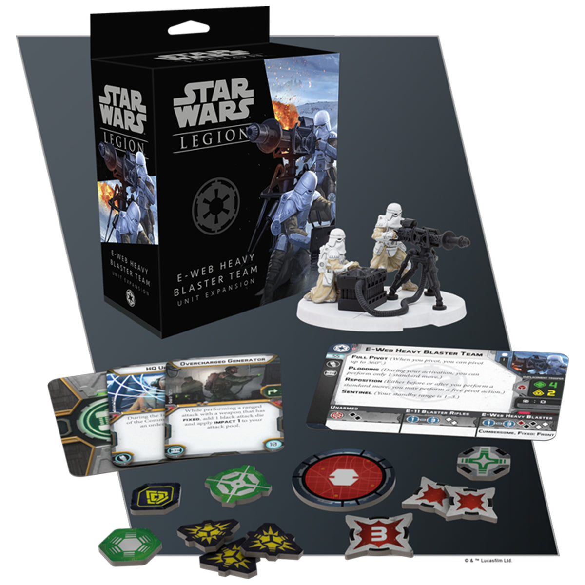 Star Wars Legion E-Web Heavy Blaster Team Unit Expansion