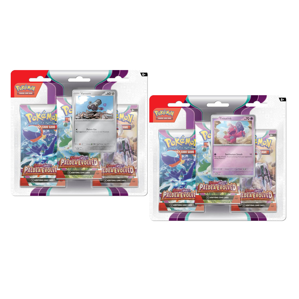 Scarlet & Violet 2 Paldea Evolved Three Booster Blister (Pair) POKEMON TCG