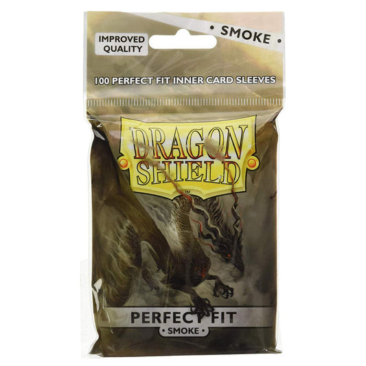 Dragon Shield Standard Perfect Fit 100ct Smoke 63x88mm Sleeves