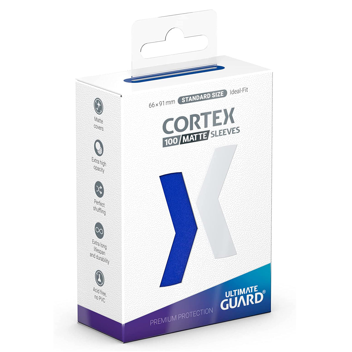 Ultimate Guard Cortex Sleeves Standard Size Matte Blue 100ct