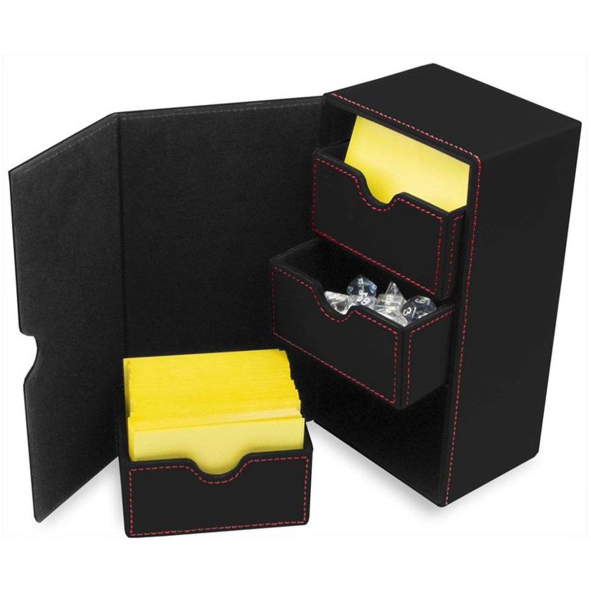 BCW Deck Vault Box LX Black Holds 200 Cards