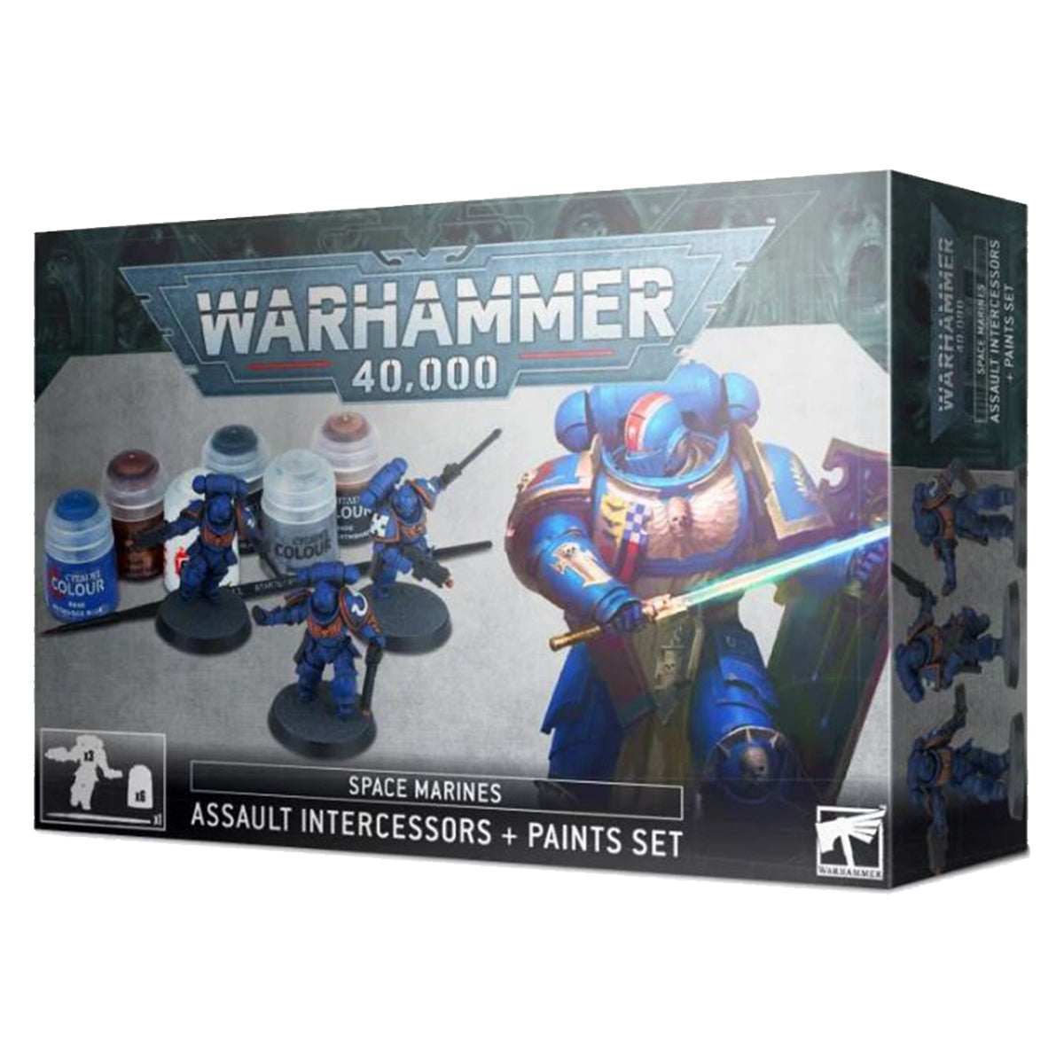 Warhammer 40K Space Marine Assault Intercessors + Paint Set