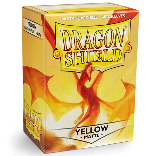 Dragon Shield Standard 100ct Yellow MATTE 63x88mm Sleeves