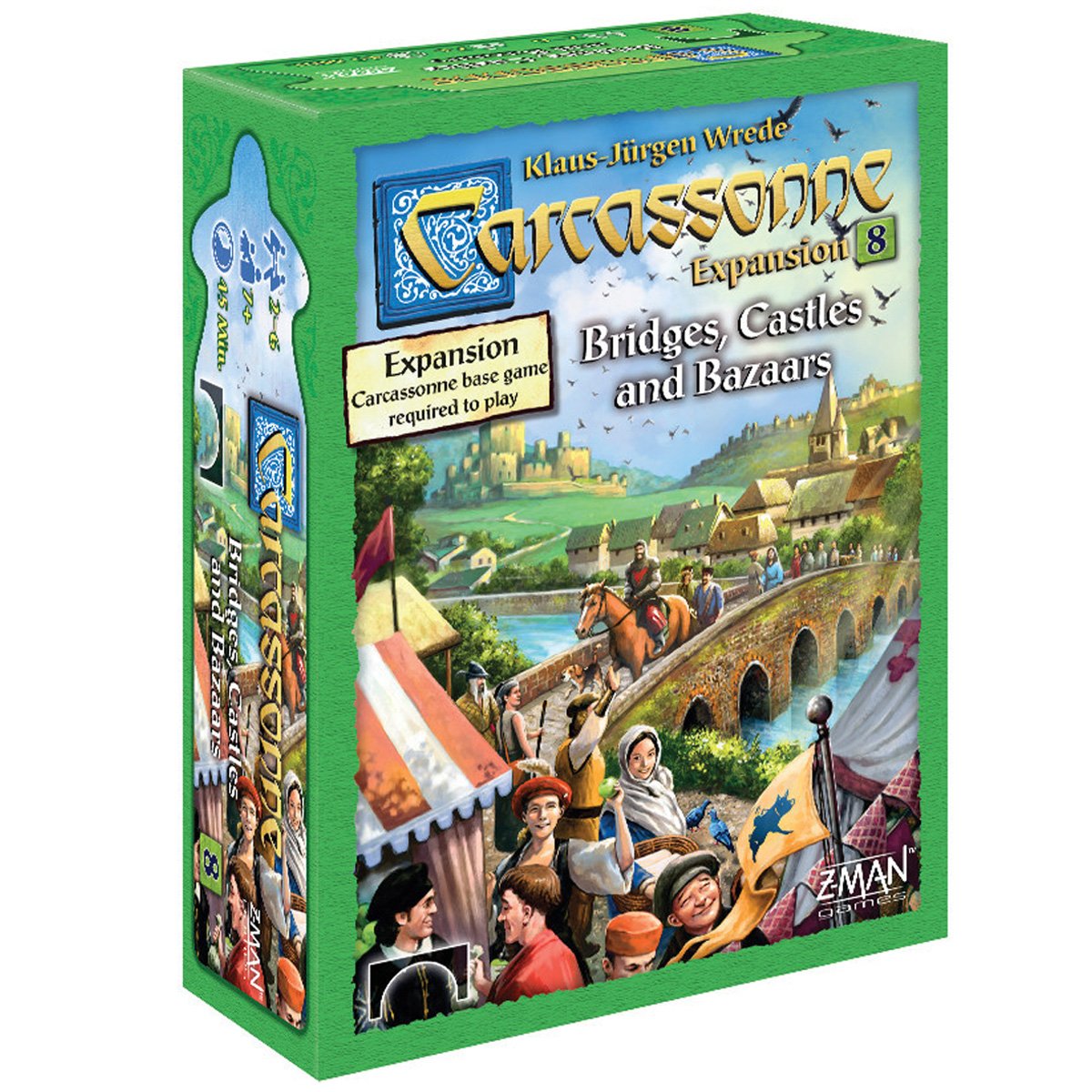 Carcassonne Expansion 8 Bridges, Castles and Bazaars