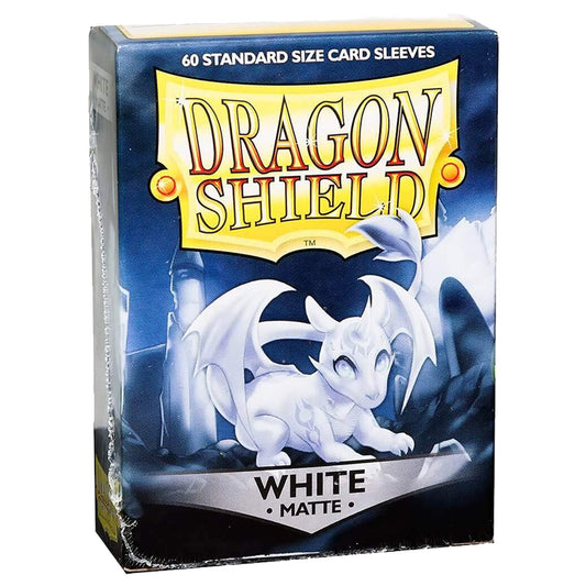 Dragon Shield Standard 60ct White MATTE 63x88mm Sleeves