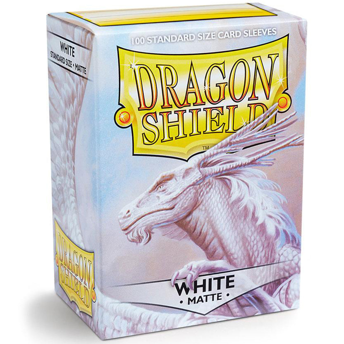 Dragon Shield Standard 100ct White MATTE 63x88mm Sleeves